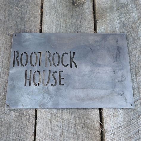 modern metal house signs|decorative metal signs for outside.